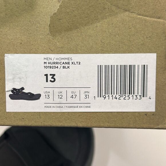TEVA Black HURRICANE XLT2 SANDALS SHOES Mens 13 Strappy New main image 7